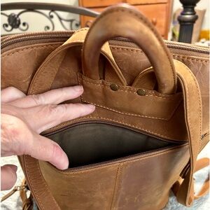 Hides Handmade Leather Backpack.